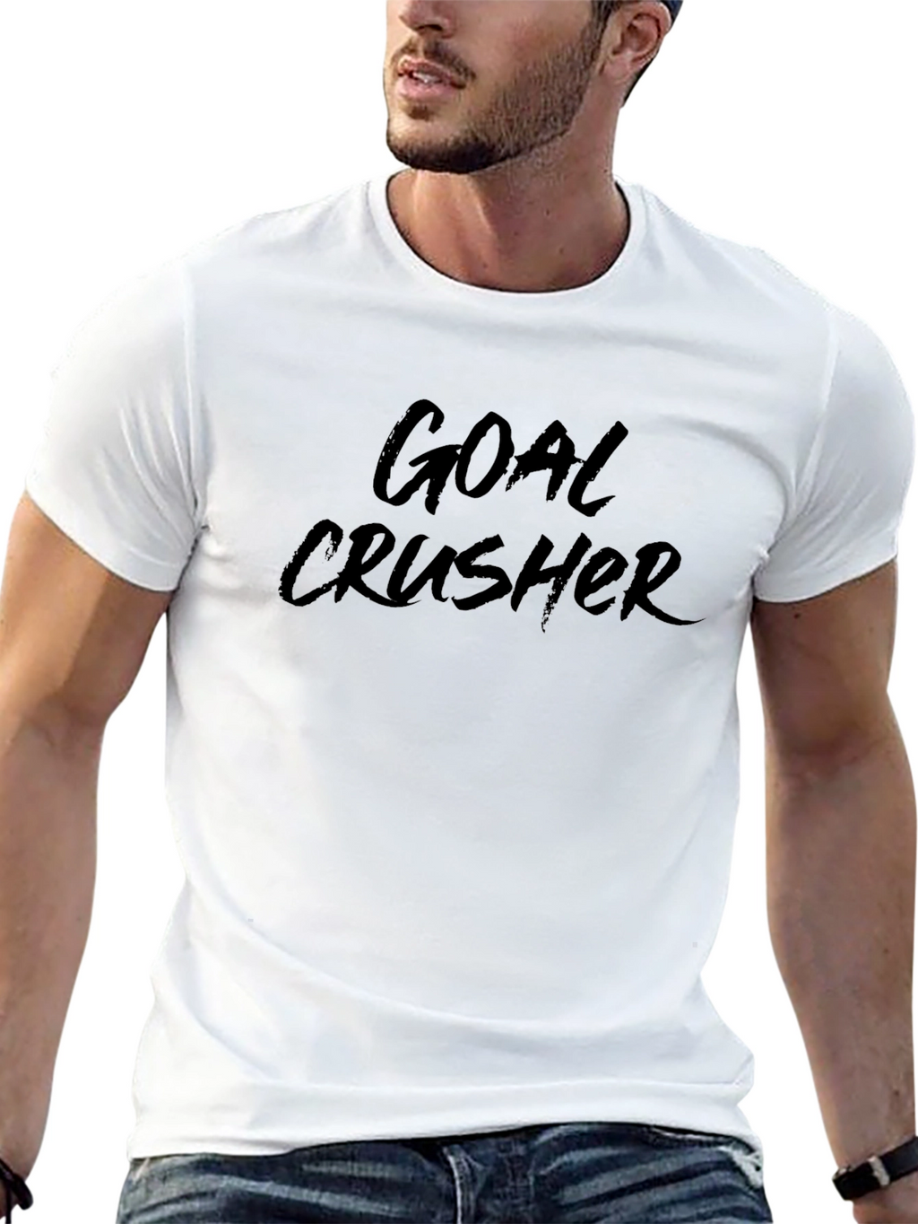 Goal Crusher Black Graphic T-Shirt