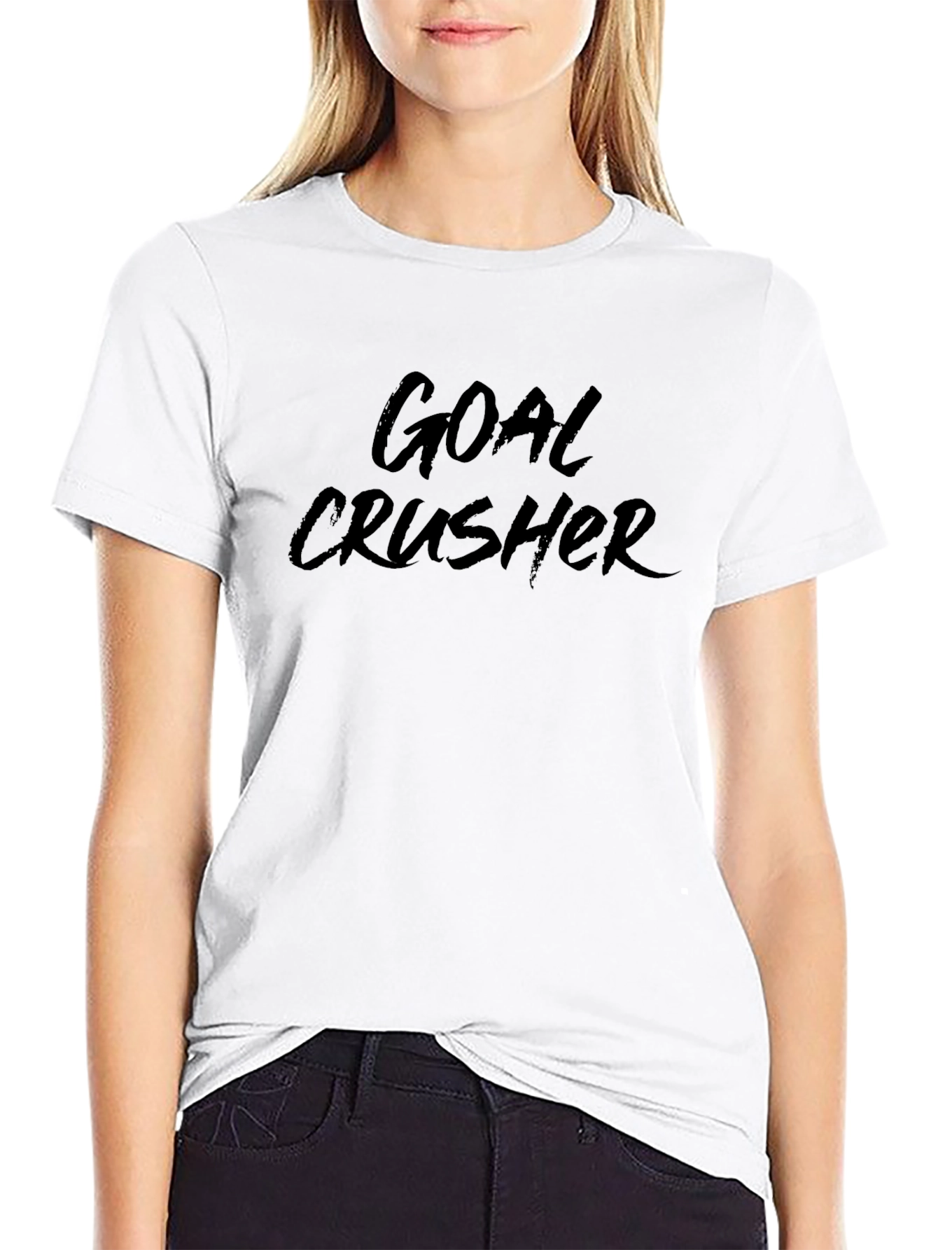 Goal Crusher Black Graphic T-Shirt