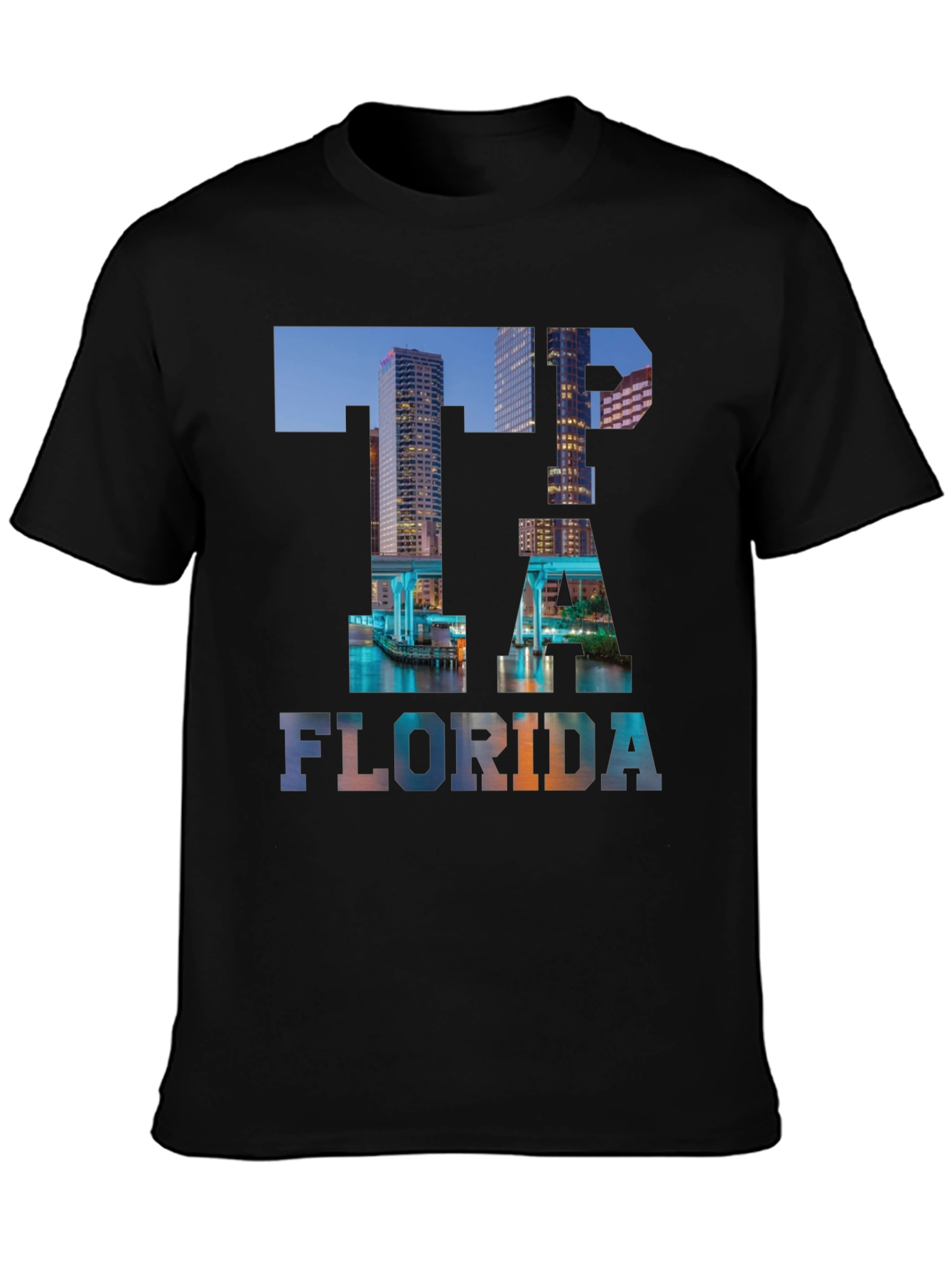 Tampa Florida Skyline T-Shirt - Cityscape Graphic Tee