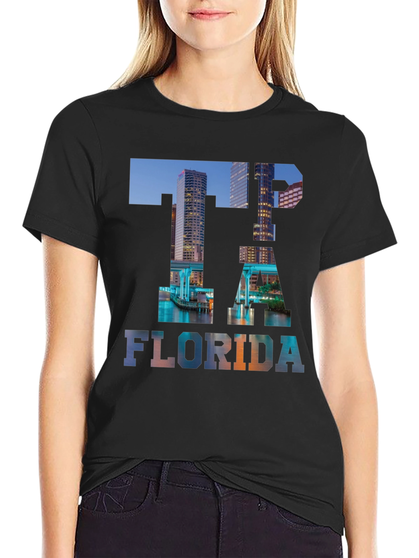 Tampa Florida Skyline T-Shirt - Cityscape Graphic Tee