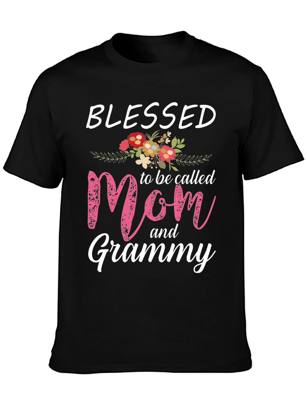 Blessed Mom and Grammy Graphic T-Shirt