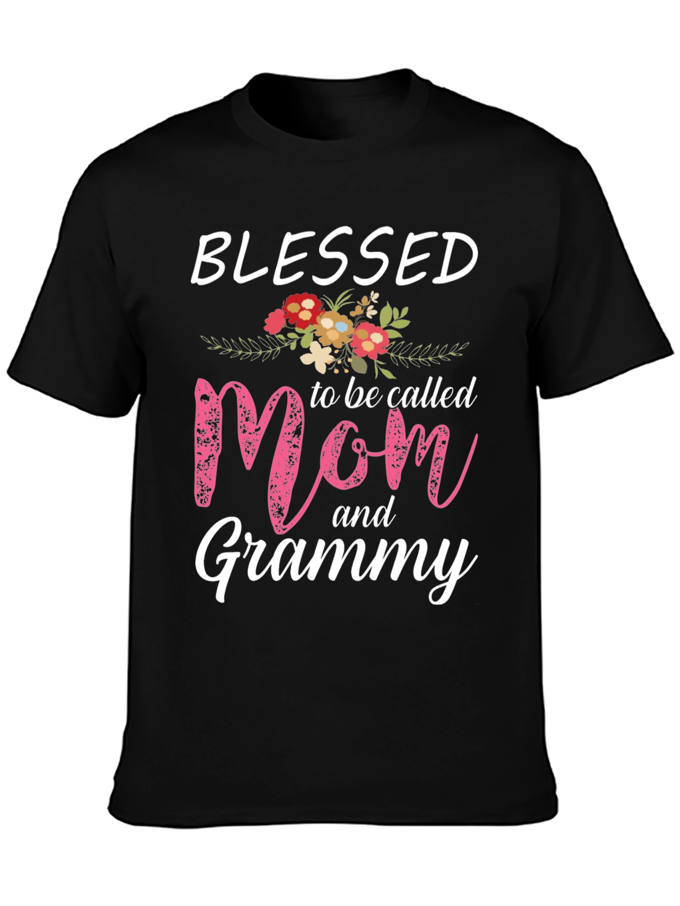 Blessed Mom and Grammy Graphic T-Shirt