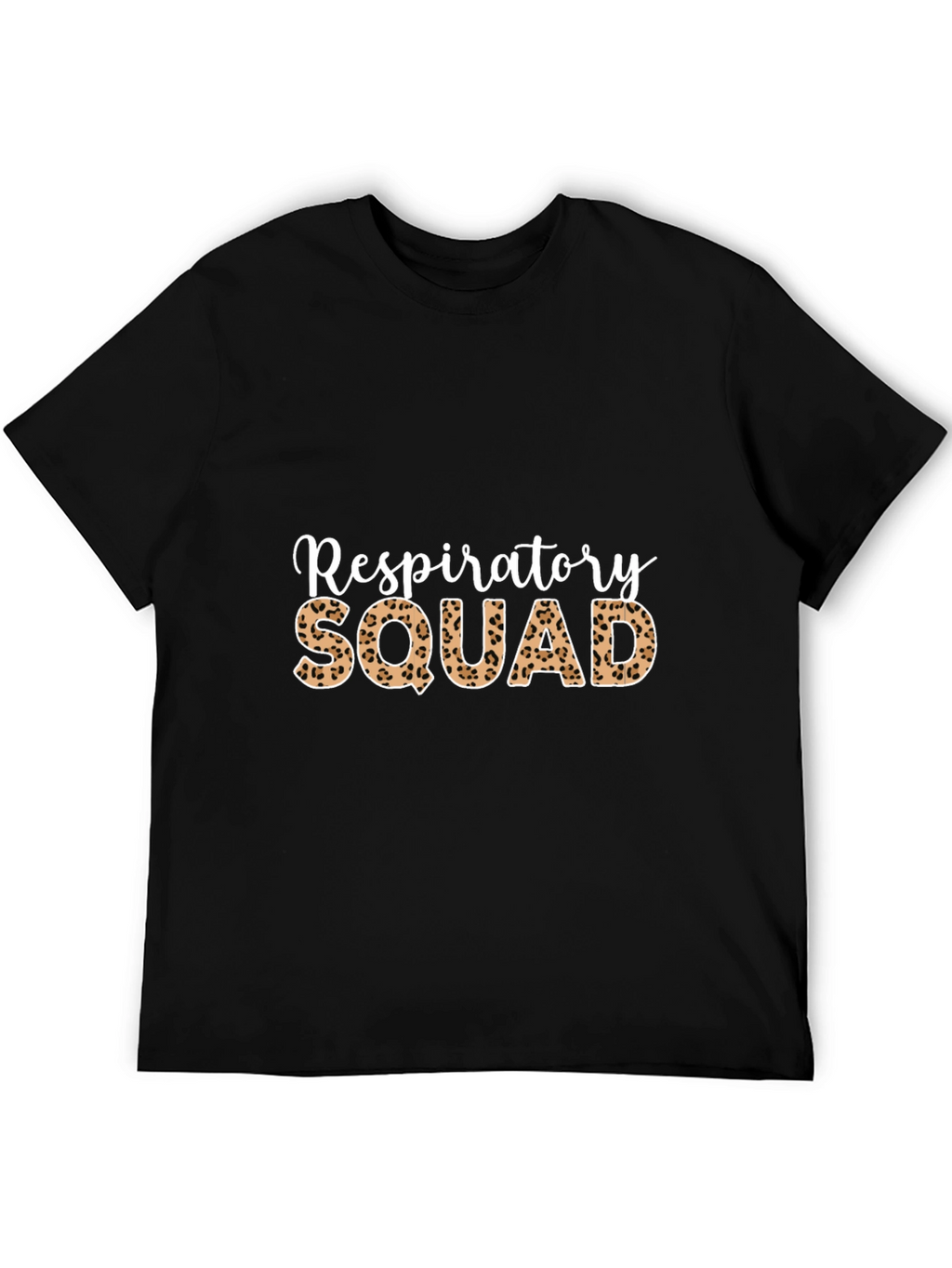 Respiratory Squad Leopard Print Graphic T-Shirt