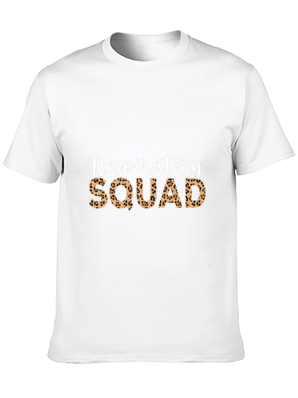 Respiratory Squad Leopard Print Graphic T-Shirt