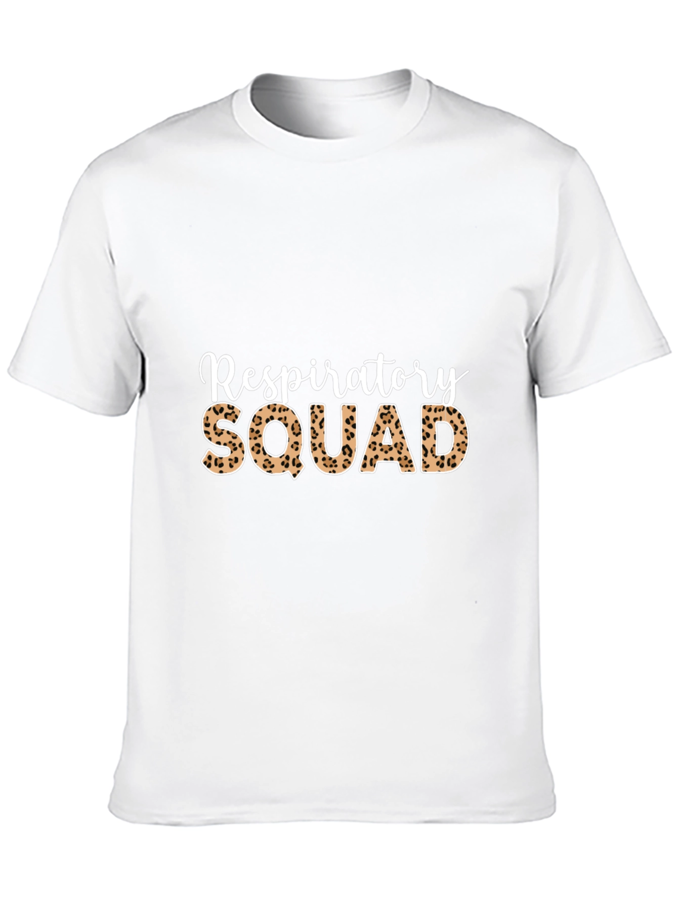 Respiratory Squad Leopard Print Graphic T-Shirt