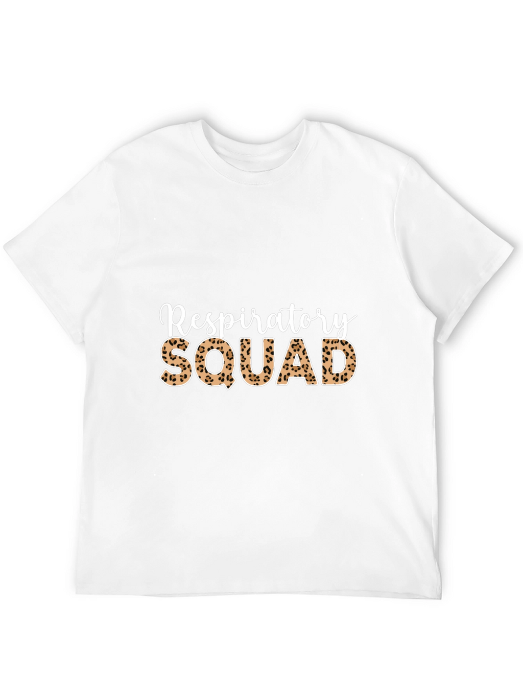 Respiratory Squad Leopard Print Graphic T-Shirt