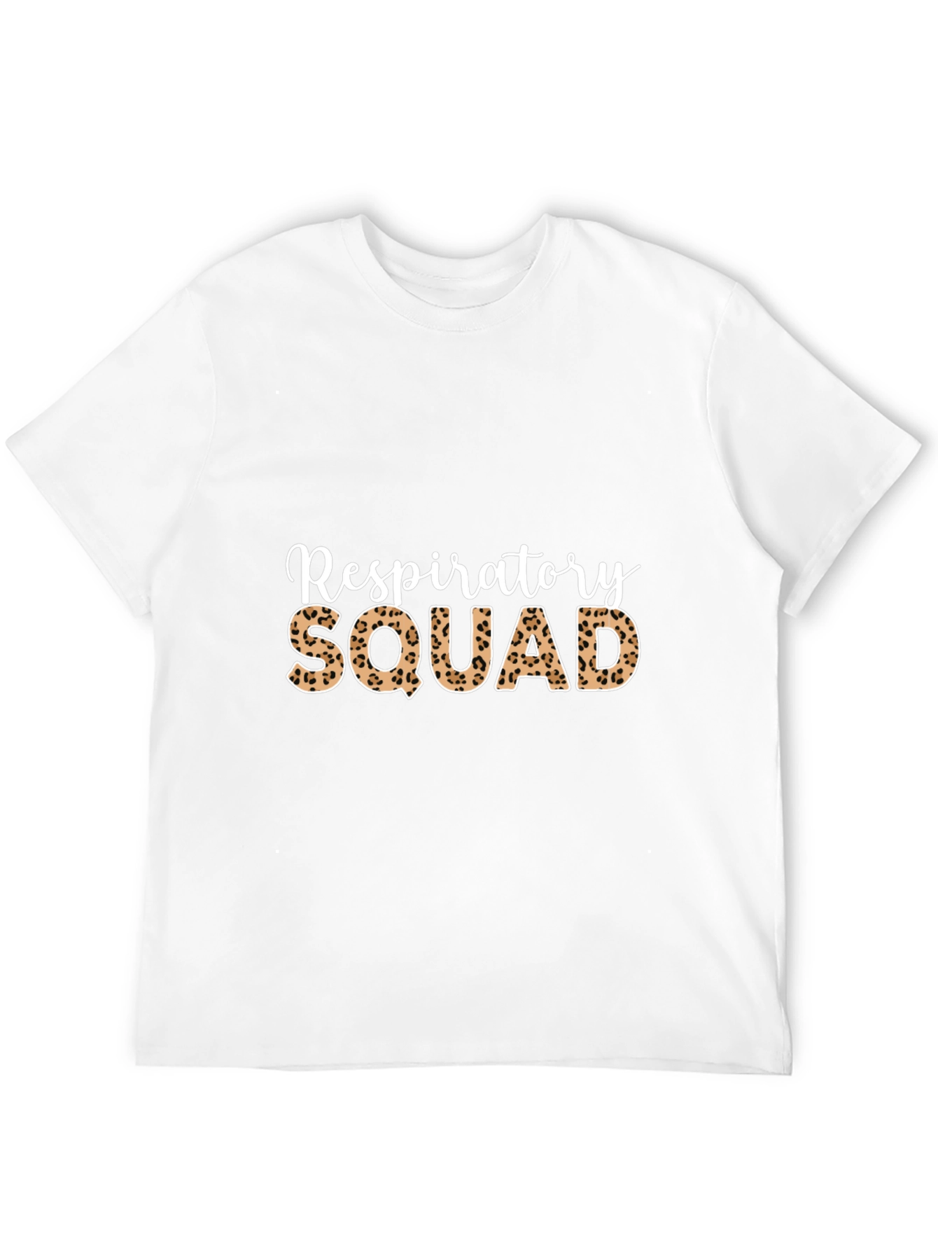Respiratory Squad Leopard Print Graphic T-Shirt