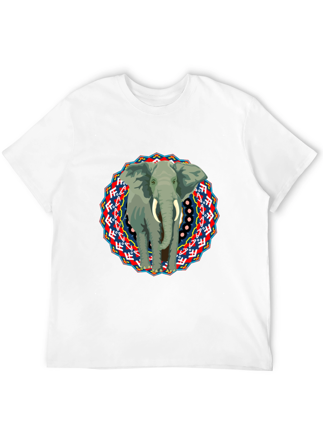 Elephant Mandala Graphic T-Shirt