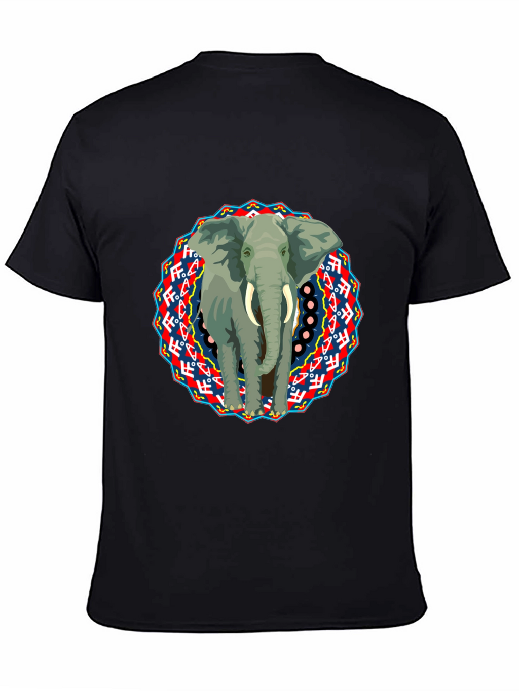 Elephant Mandala Graphic T-Shirt