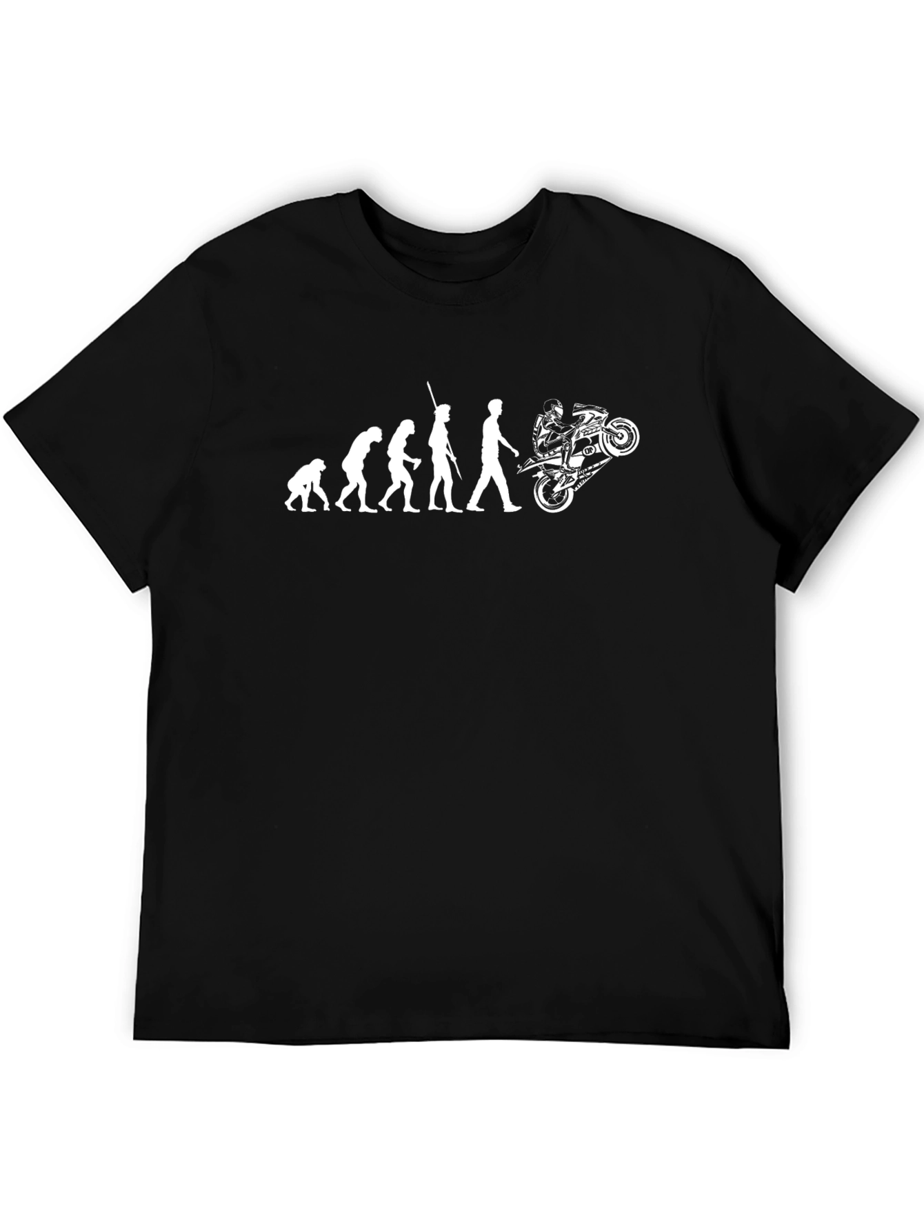 Evolution of Man Motorcycle T-Shirt