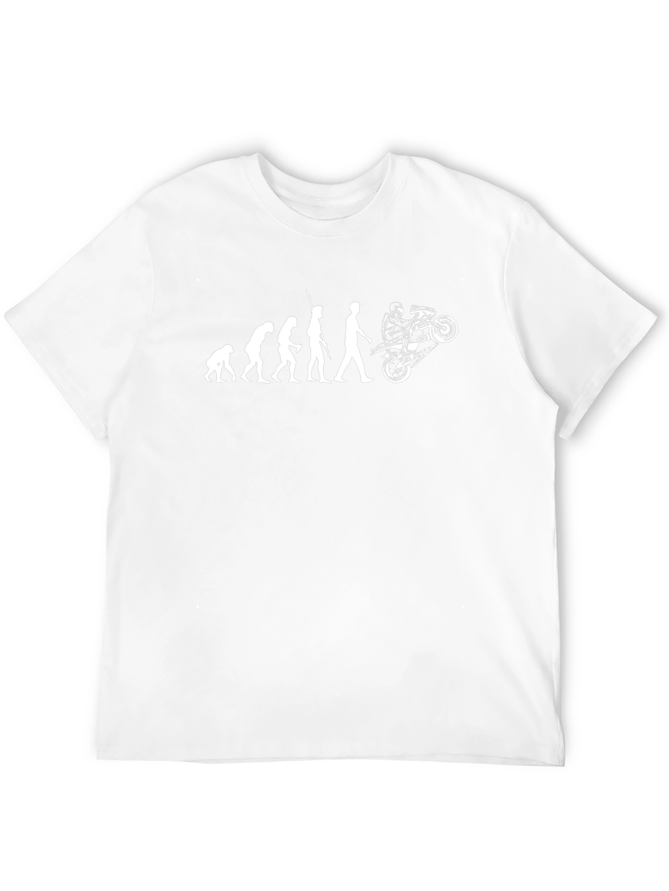 Evolution of Man Motorcycle T-Shirt