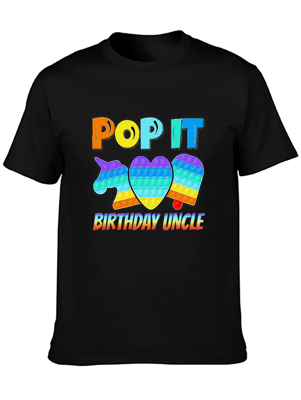 Pop It Birthday Uncle T-Shirt