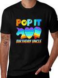 Pop It Birthday Uncle T-Shirt