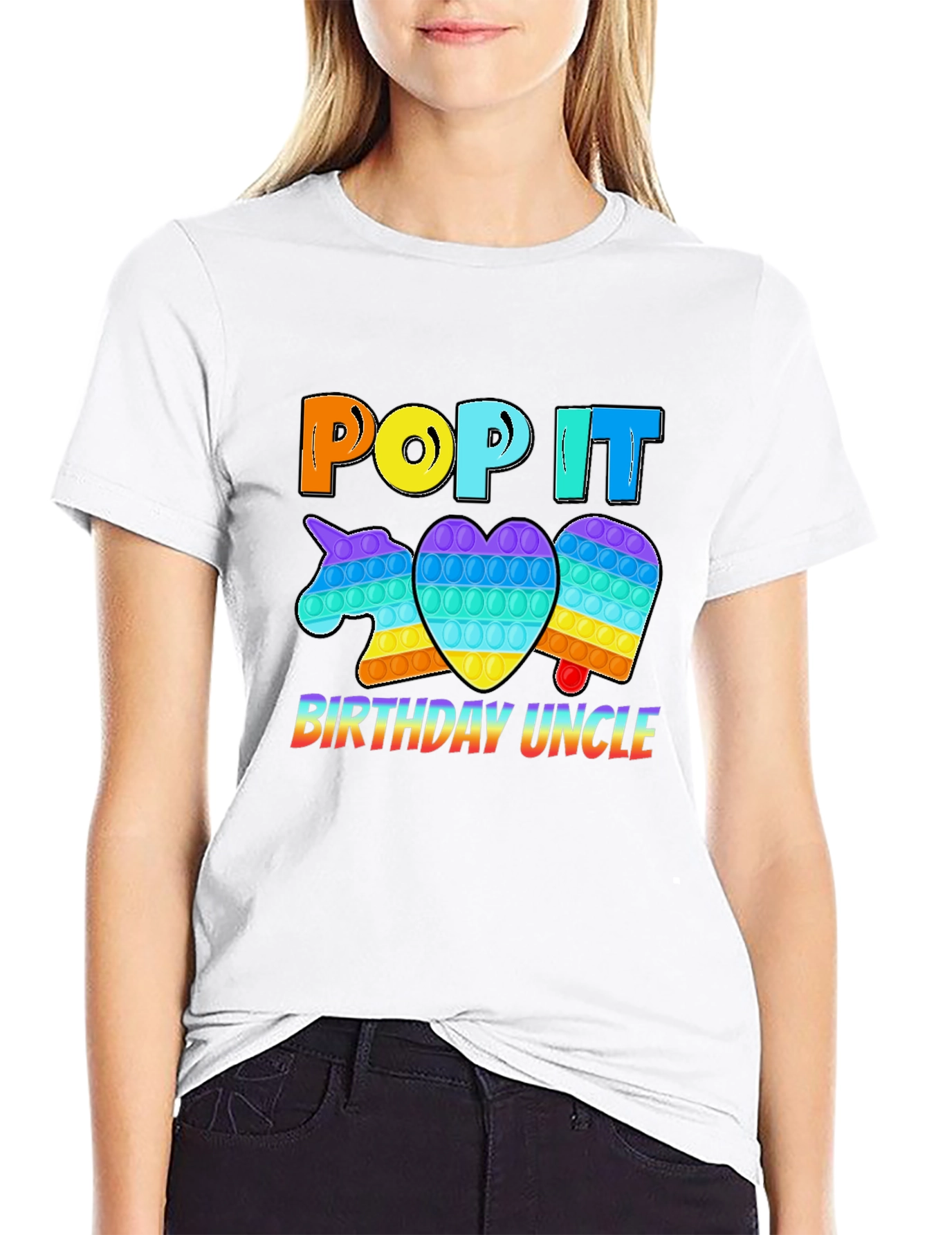 Pop It Birthday Uncle T-Shirt