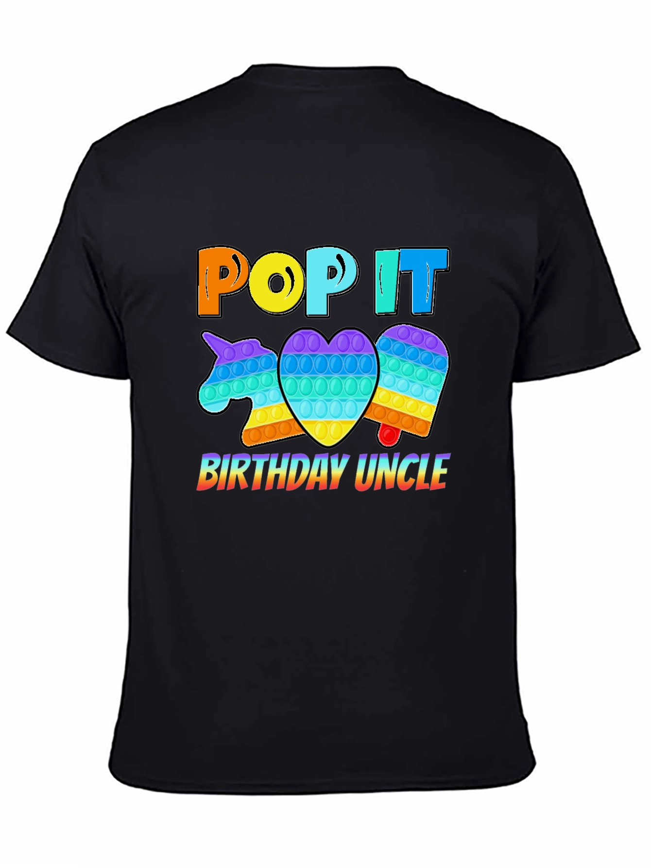 Pop It Birthday Uncle T-Shirt