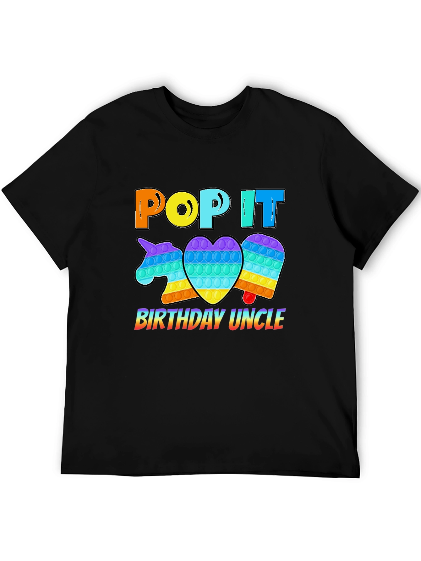 Pop It Birthday Uncle T-Shirt