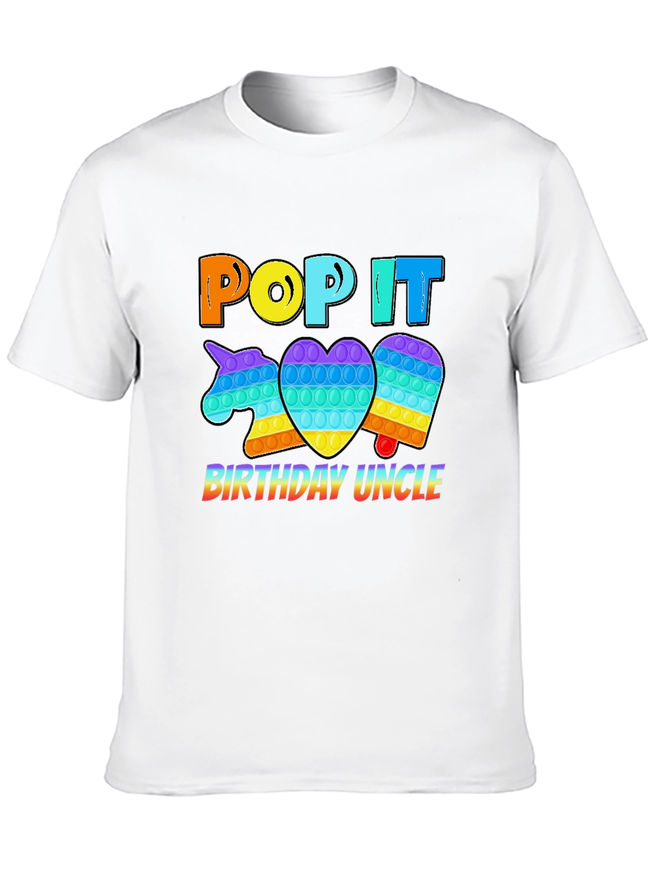 Pop It Birthday Uncle T-Shirt