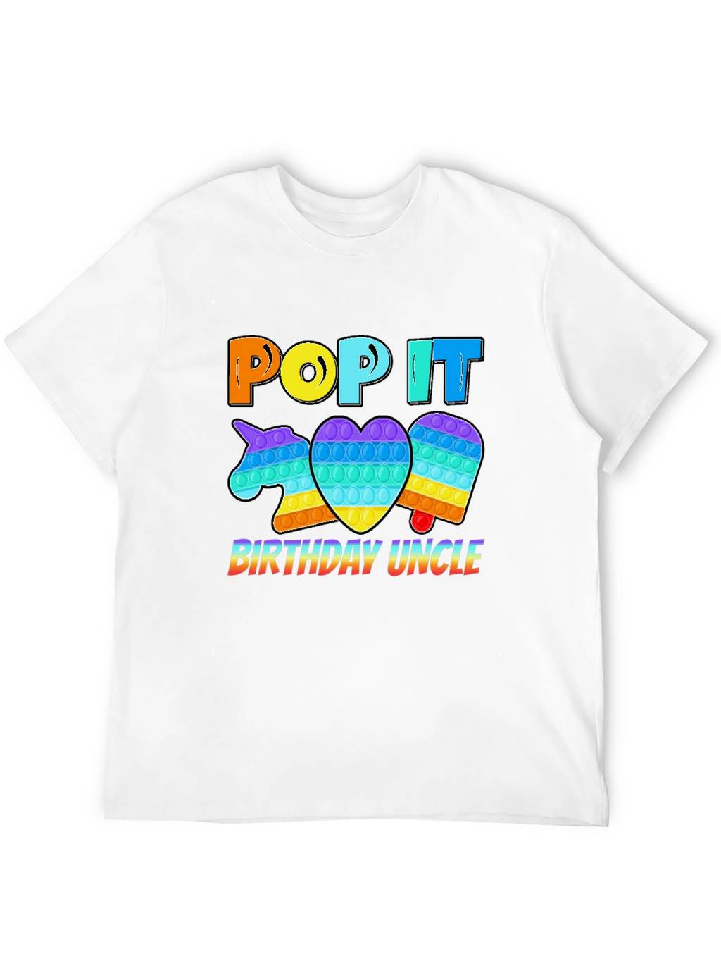 Pop It Birthday Uncle T-Shirt