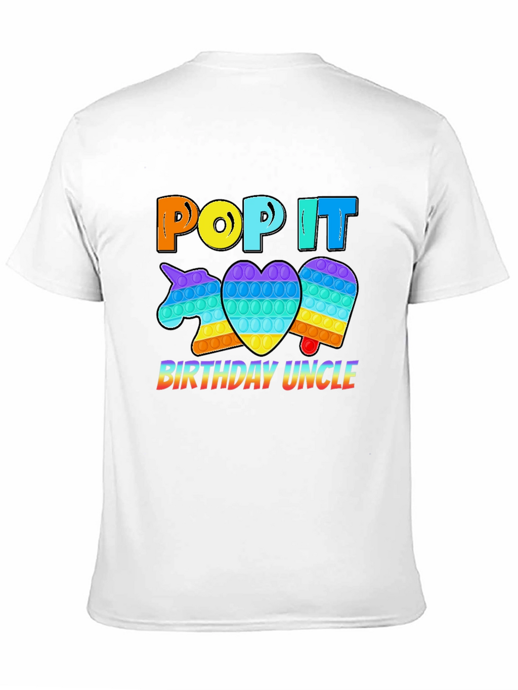 Pop It Birthday Uncle T-Shirt