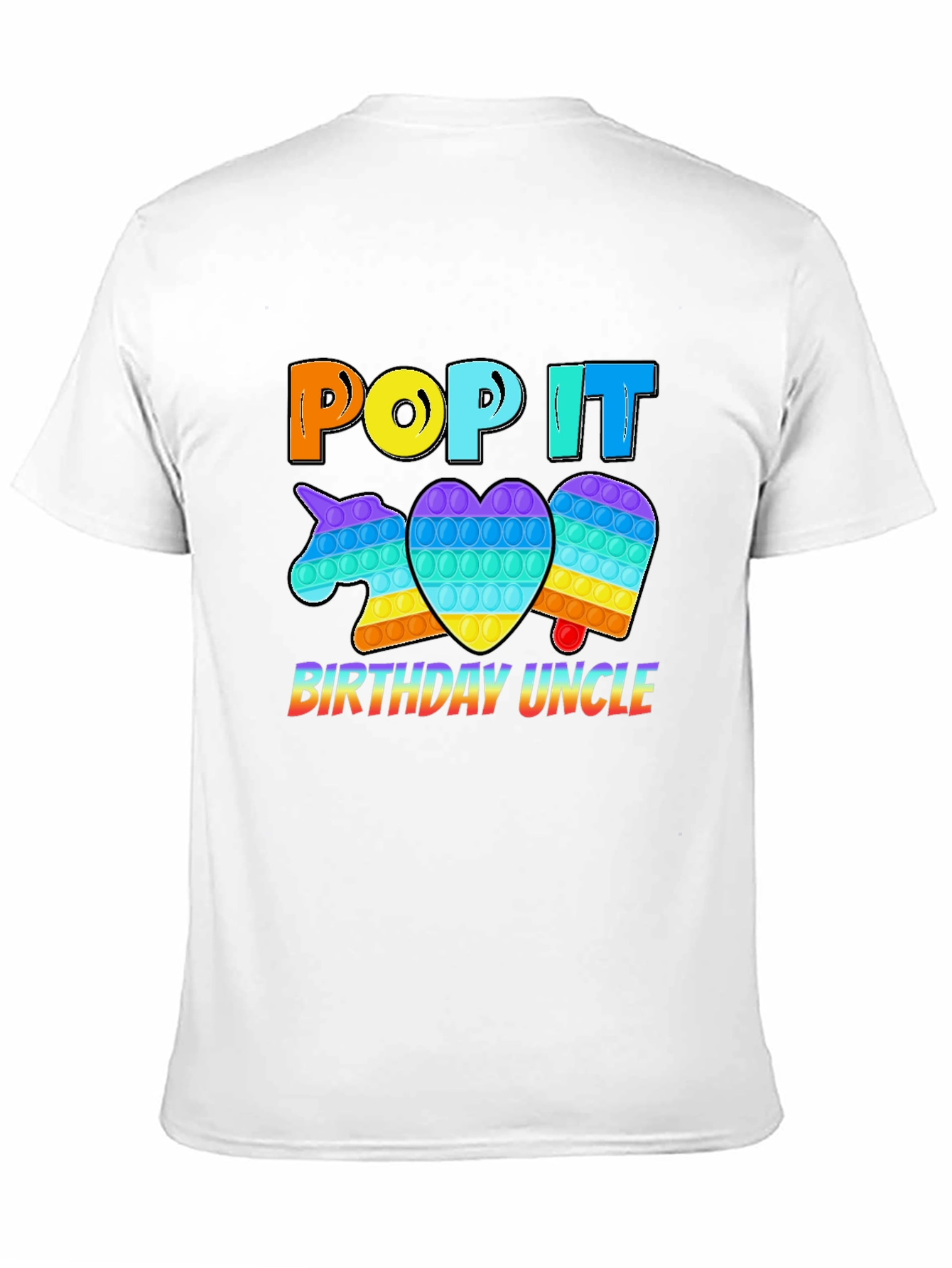 Pop It Birthday Uncle T-Shirt