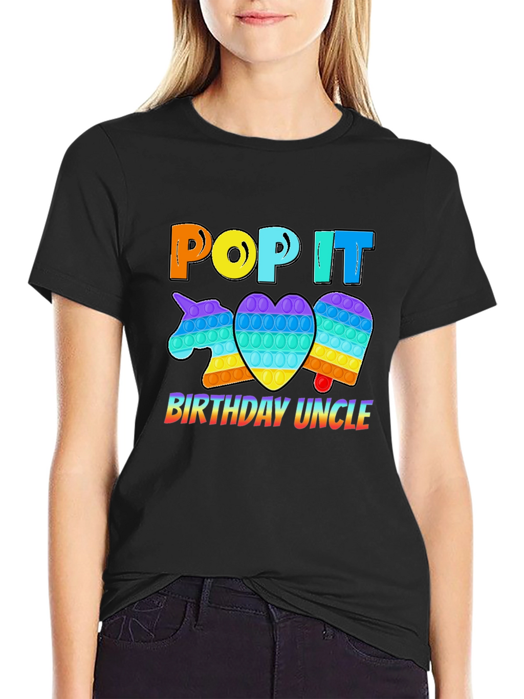 Pop It Birthday Uncle T-Shirt
