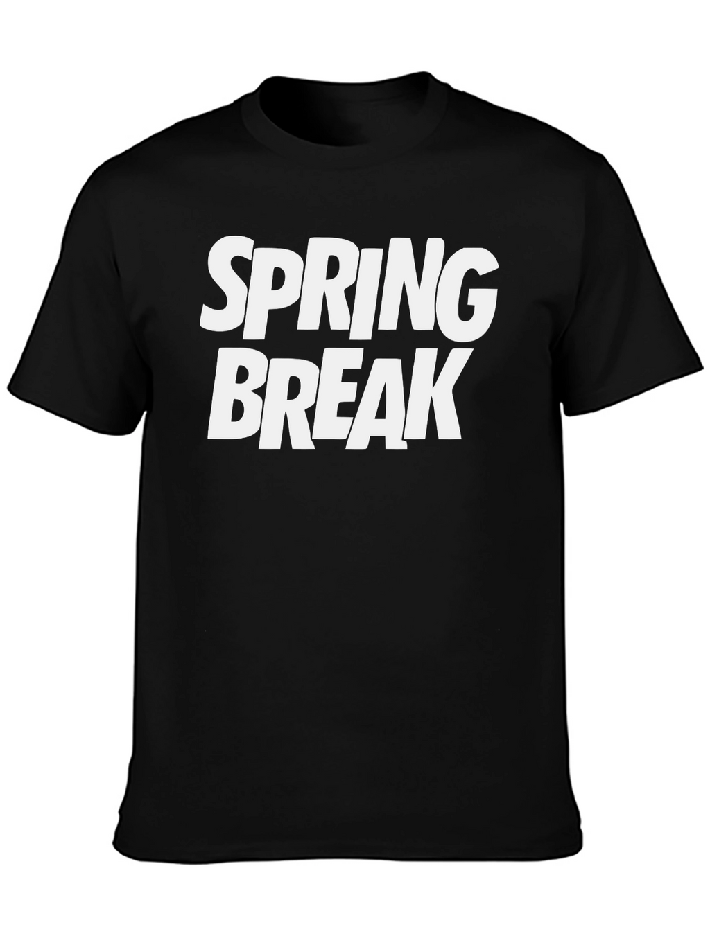 Spring Break Graphic T-Shirt - Black