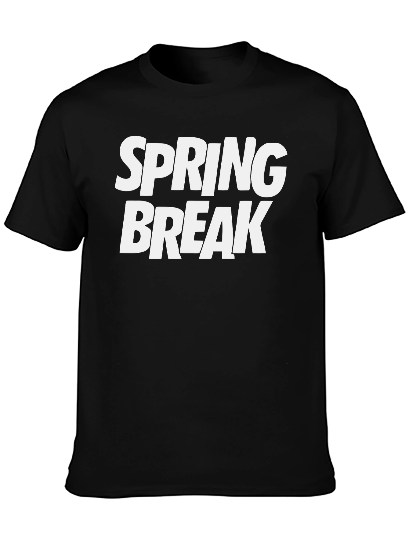 Spring Break Graphic T-Shirt - Black