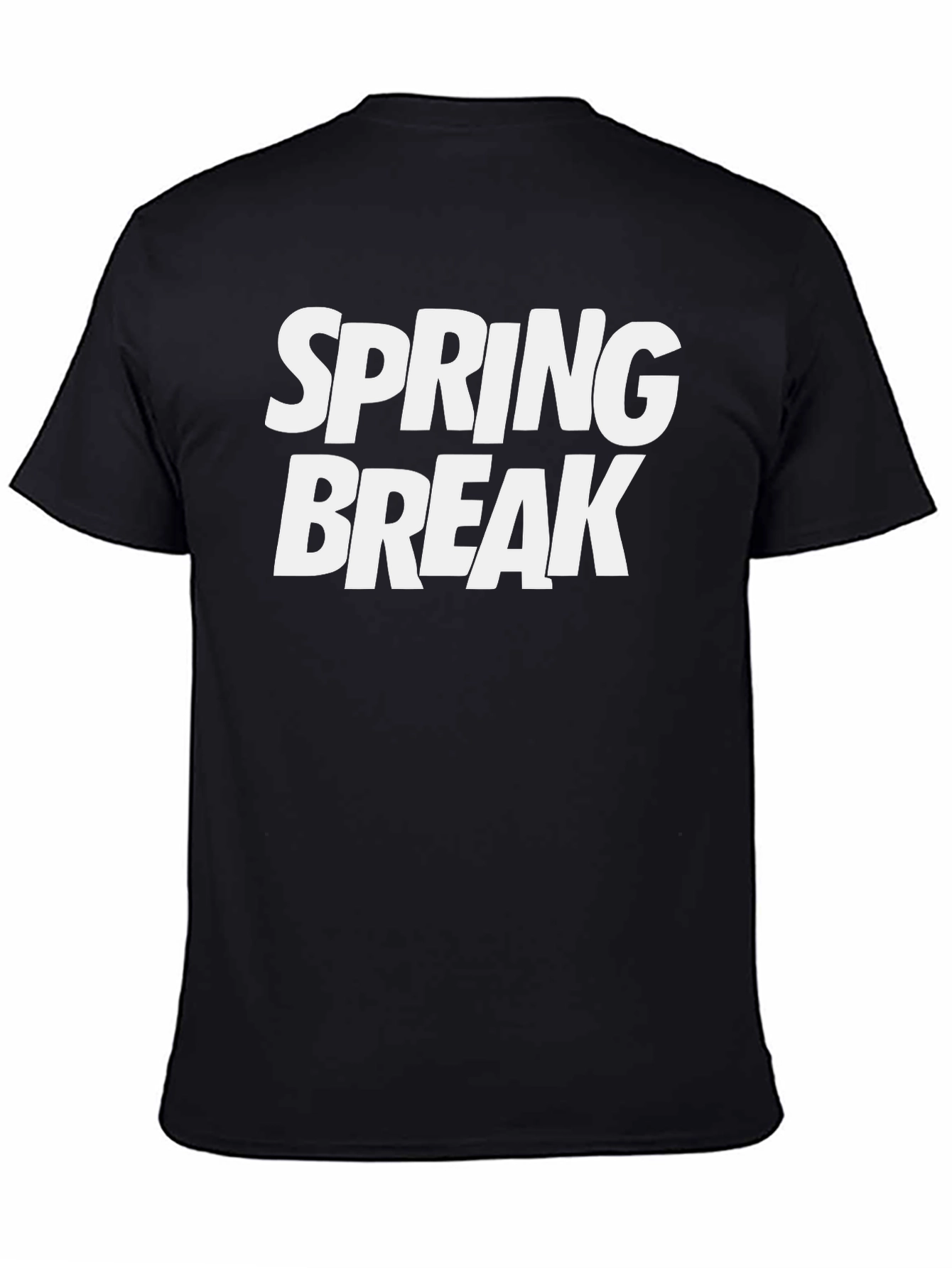 Spring Break Graphic T-Shirt - Black
