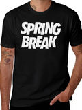 Spring Break Graphic T-Shirt - Black