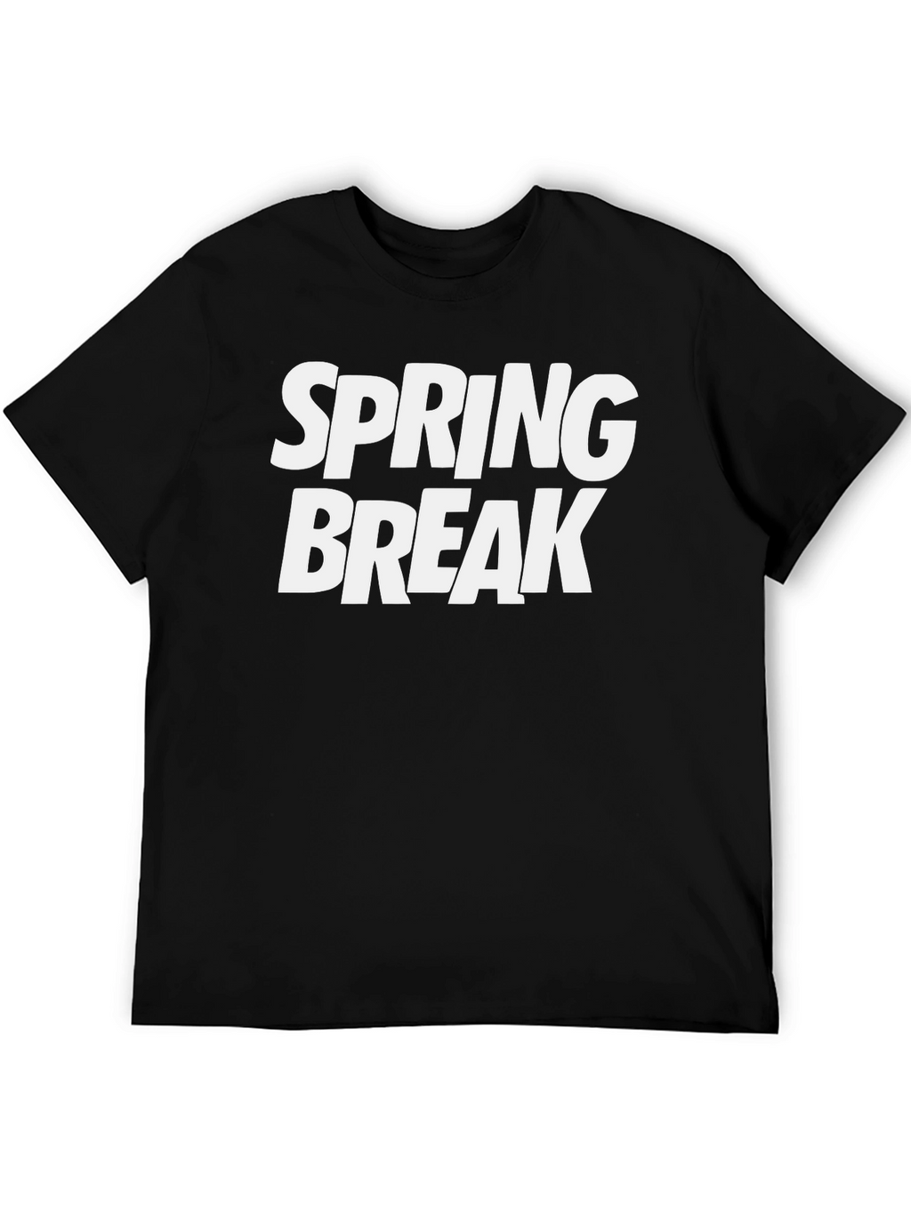 Spring Break Graphic T-Shirt - Black