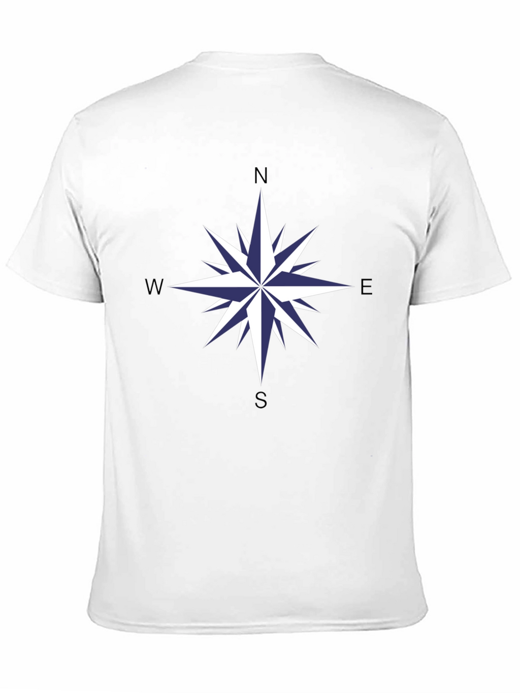 Compass Rose Graphic Tee - Stylish Black Cotton T-Shirt