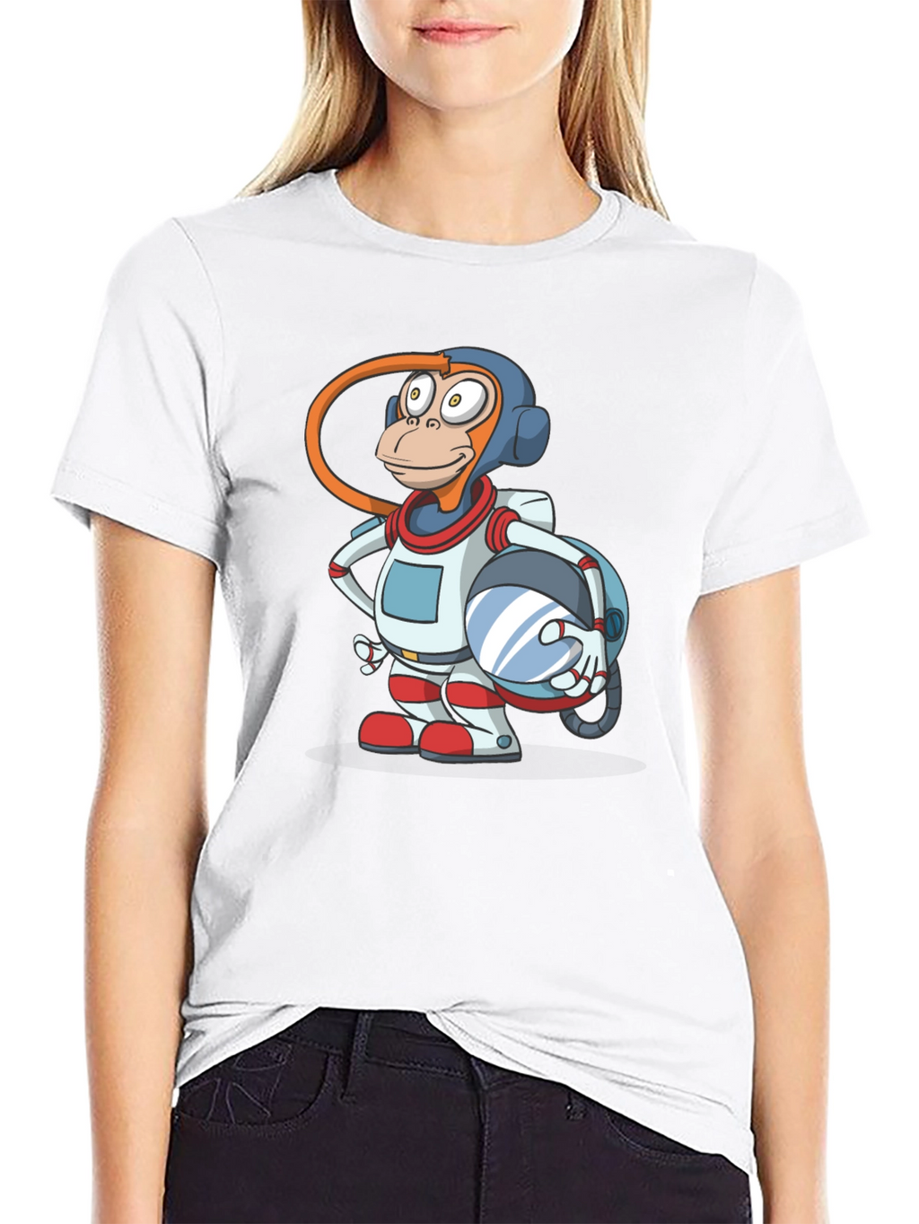 Astronaut Monkey Graphic T-Shirt
