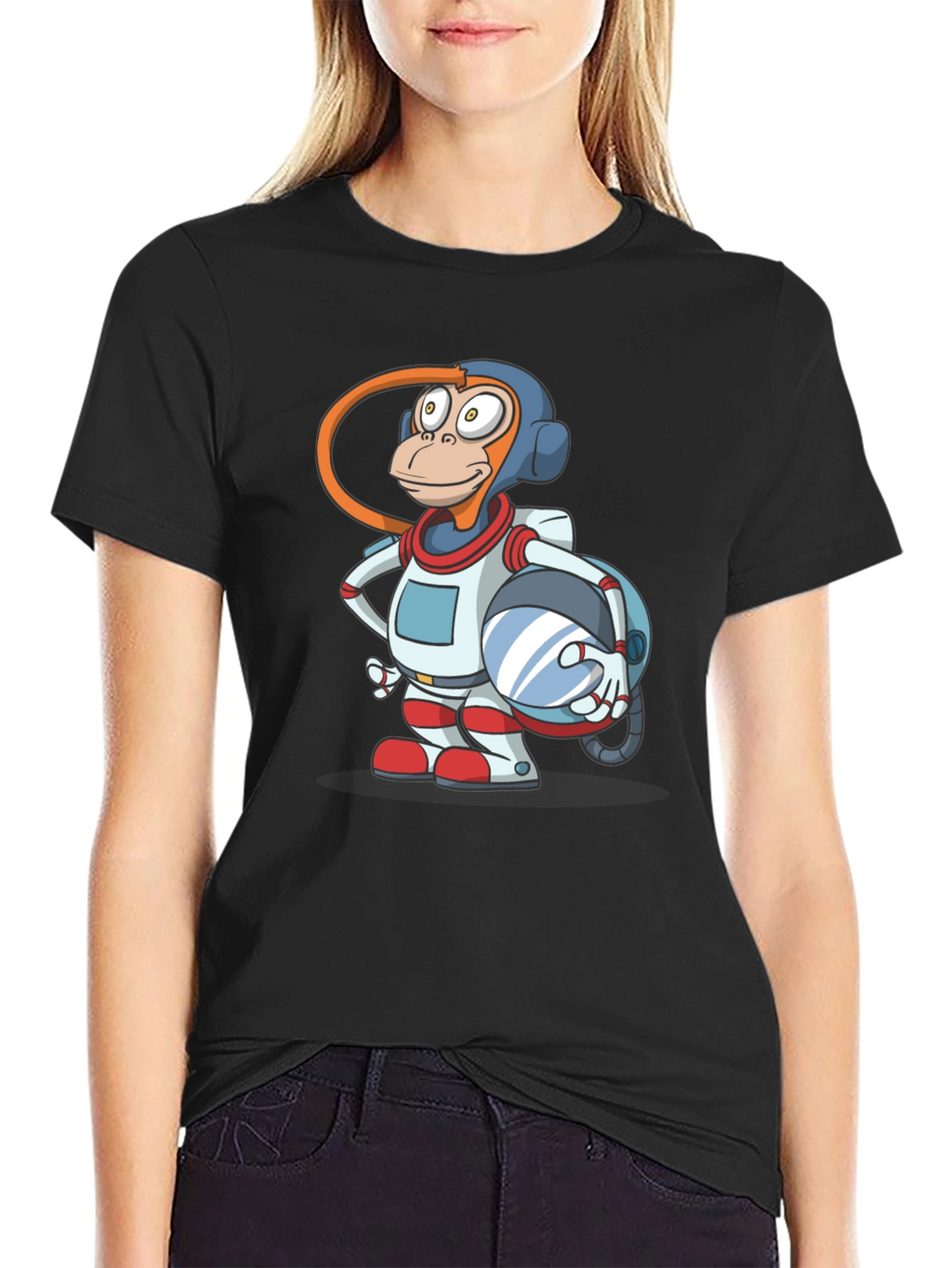 Astronaut Monkey Graphic T-Shirt