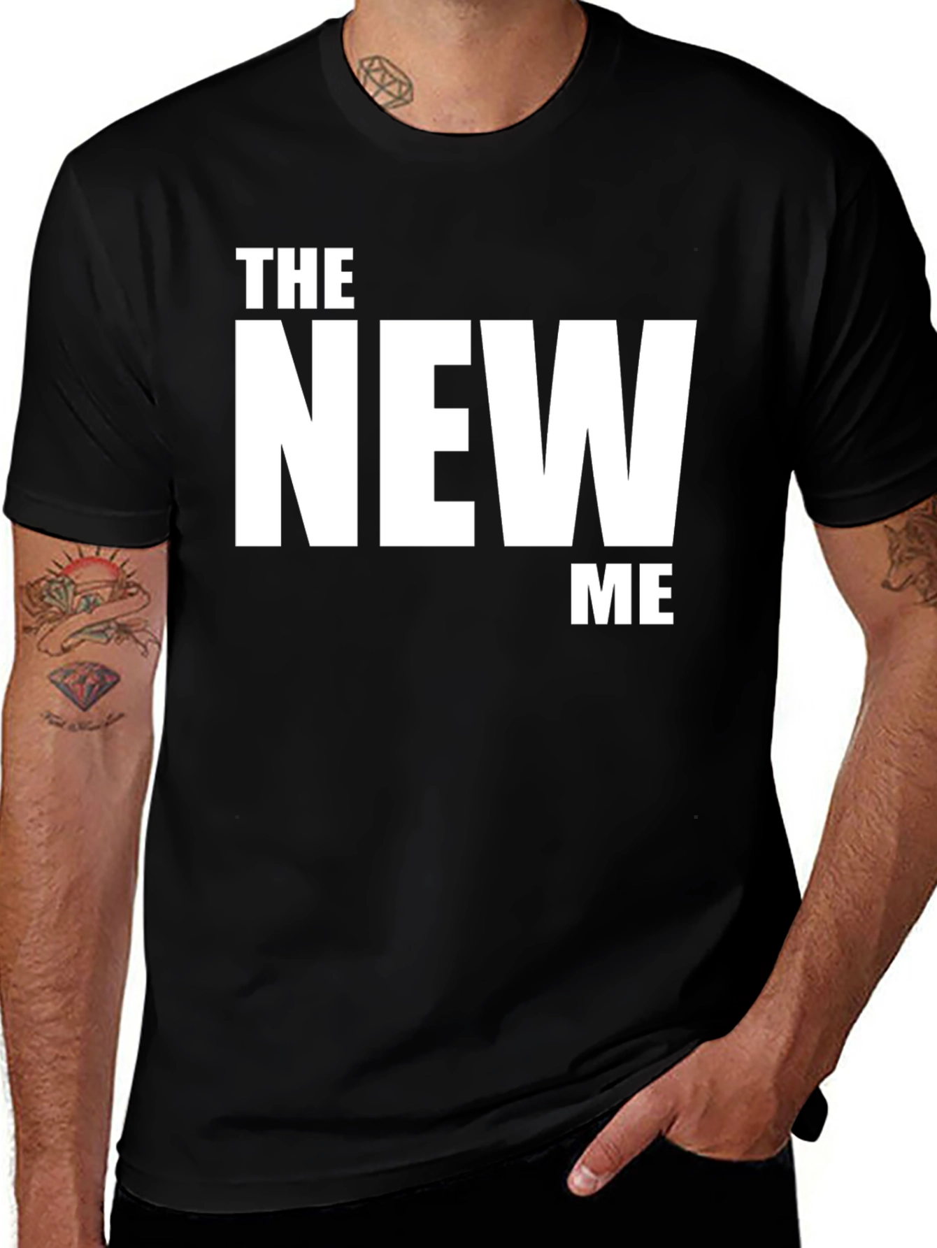 The New Me Graphic Tee - Black