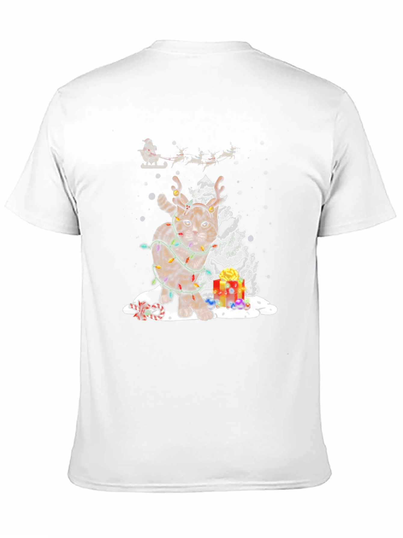 Festive Cat Christmas T-Shirt