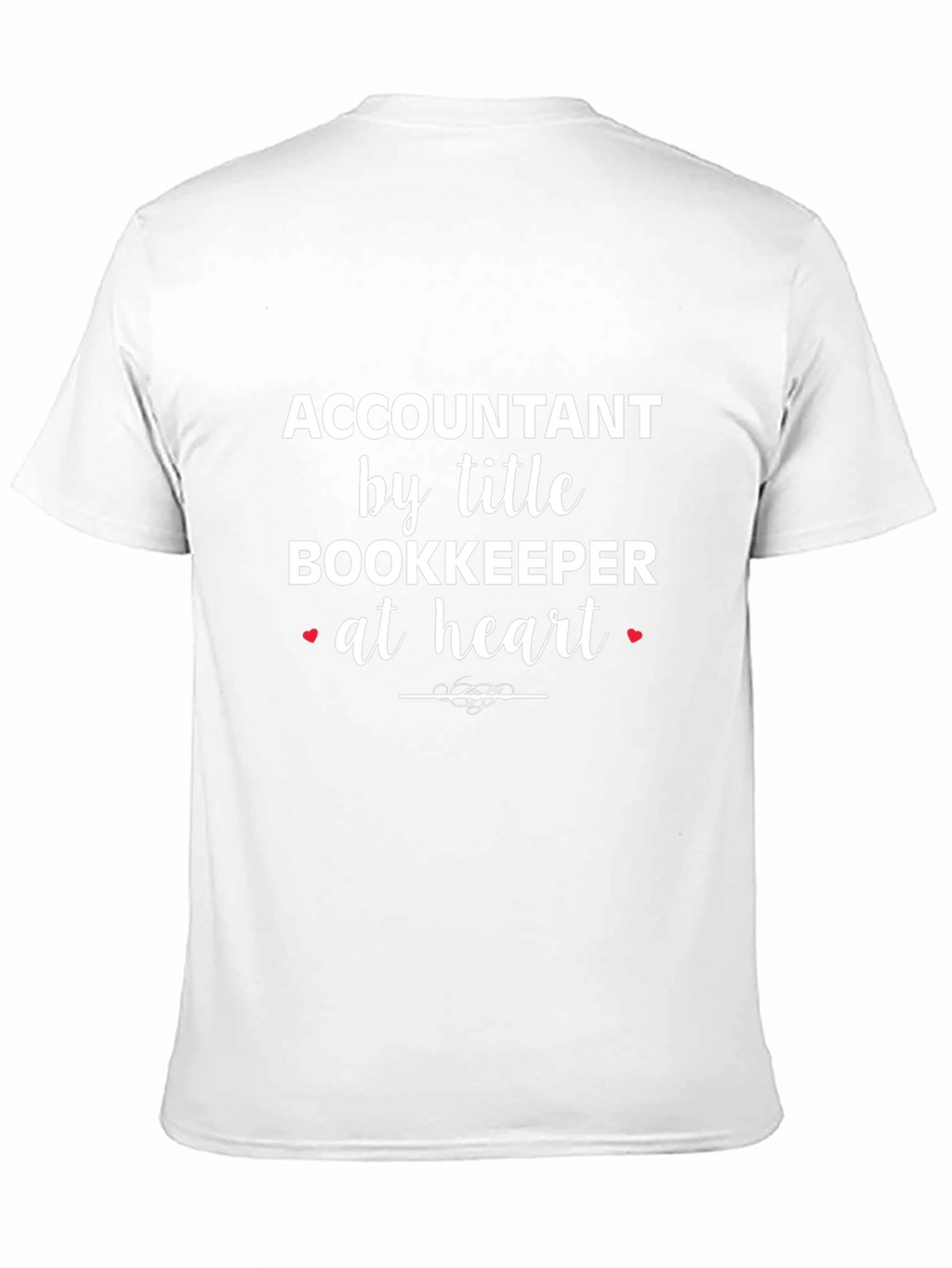 Accountant Bookkeeper Heart T-Shirt