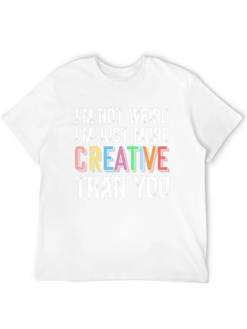Creative Statement Graphic Tee - Black Cotton Shirt