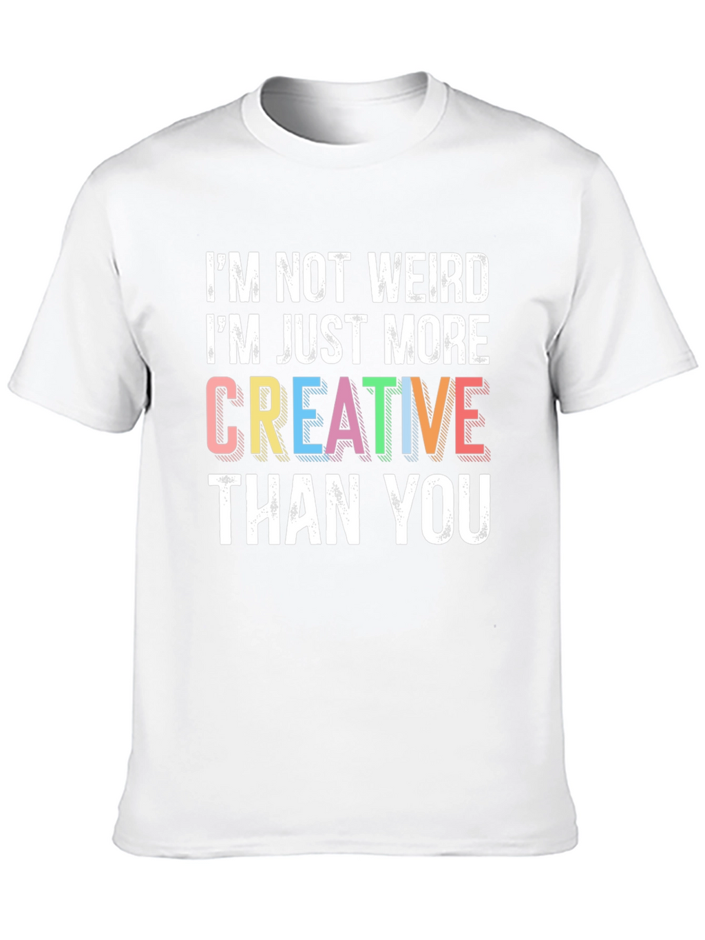 Creative Statement Graphic Tee - Black Cotton Shirt