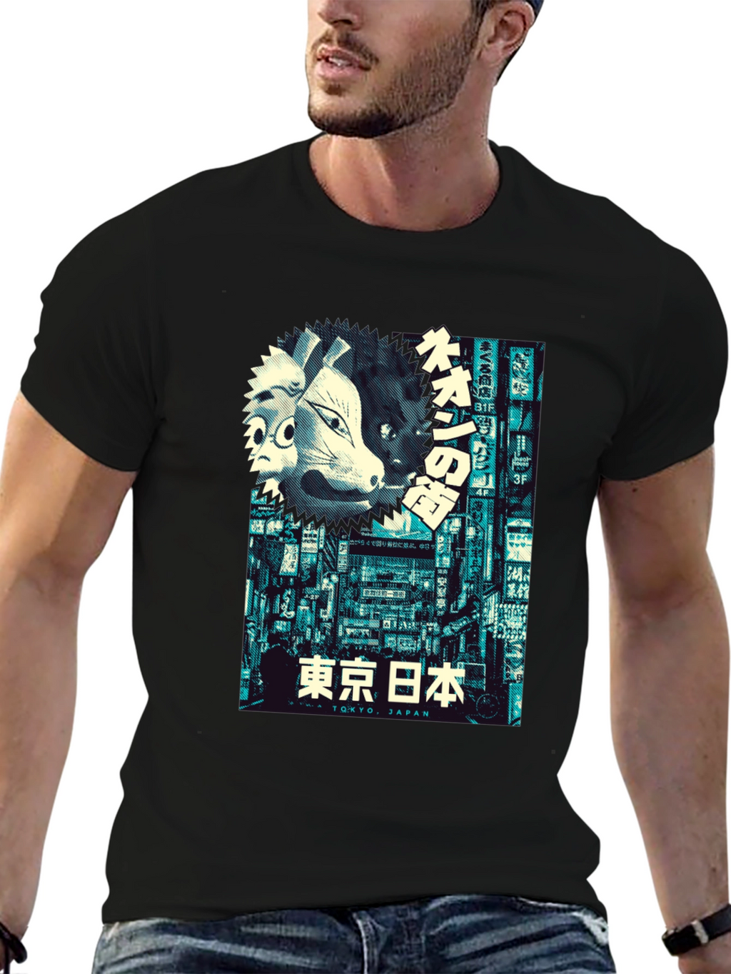Tokyo Japan Masks Graphic T-Shirt
