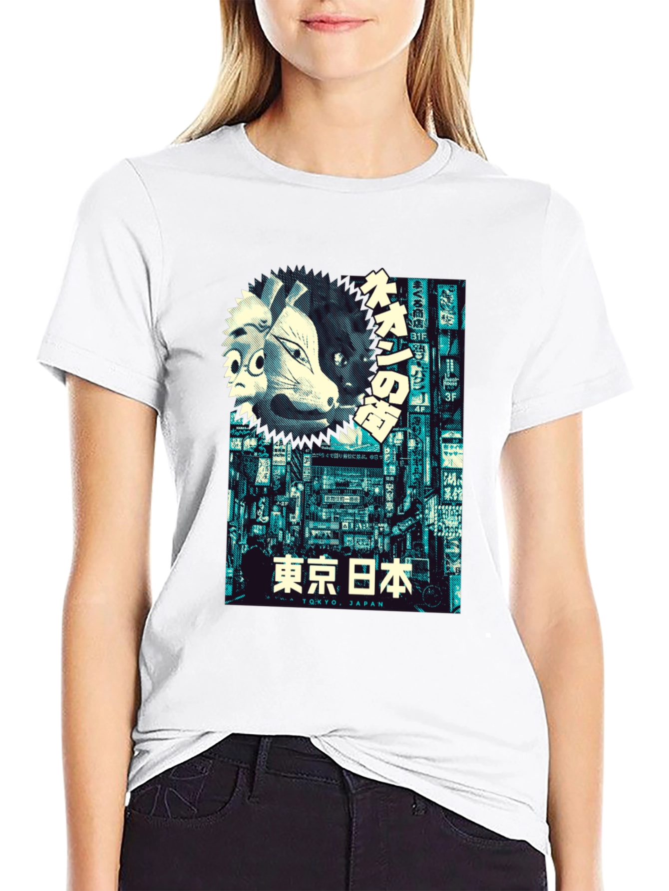 Tokyo Japan Masks Graphic T-Shirt