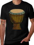 Djembe Drum Graphic Tee - Musical Shirt
