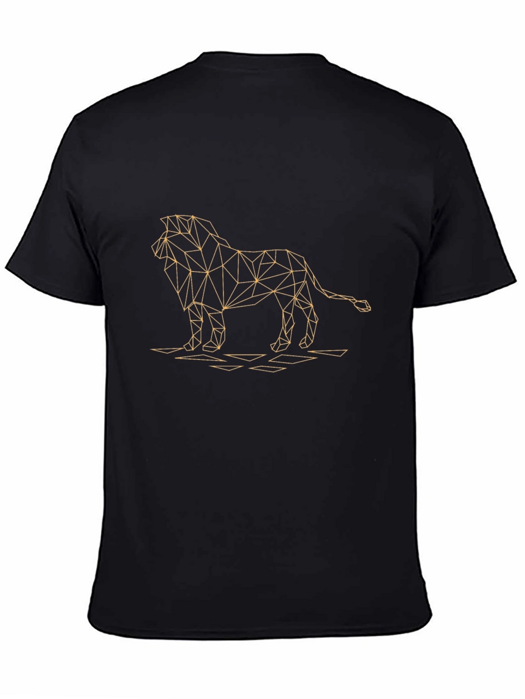 Geometric Lion Graphic Tee - Modern Style