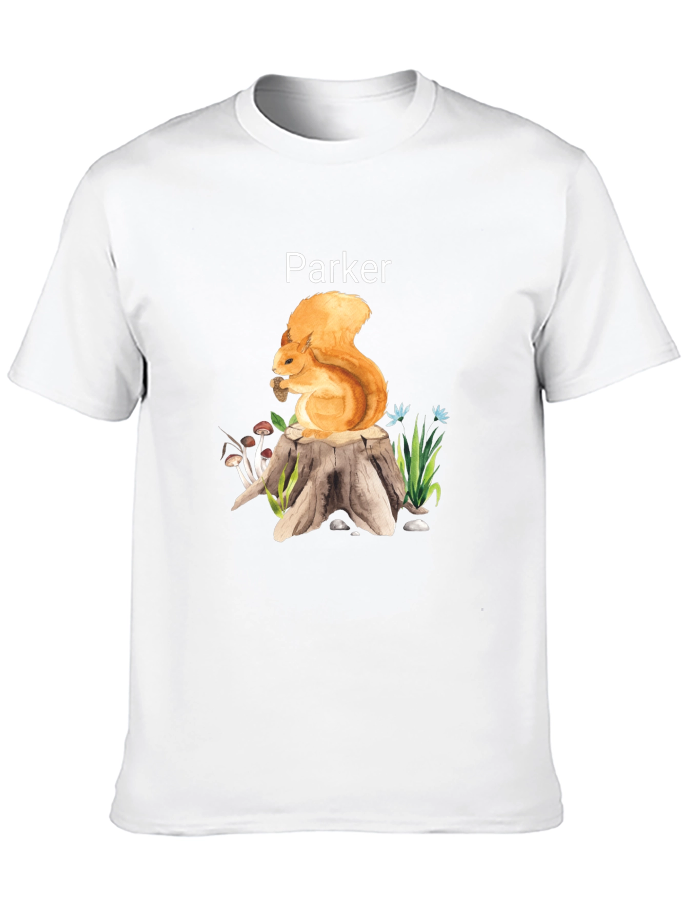 Parker Squirrel on Stump Graphic Tee