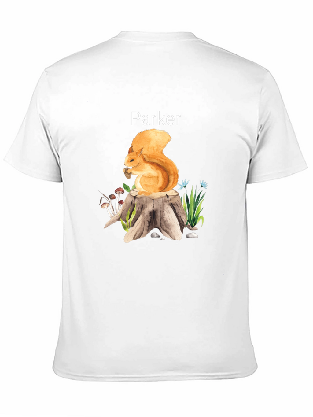 Parker Squirrel on Stump Graphic Tee