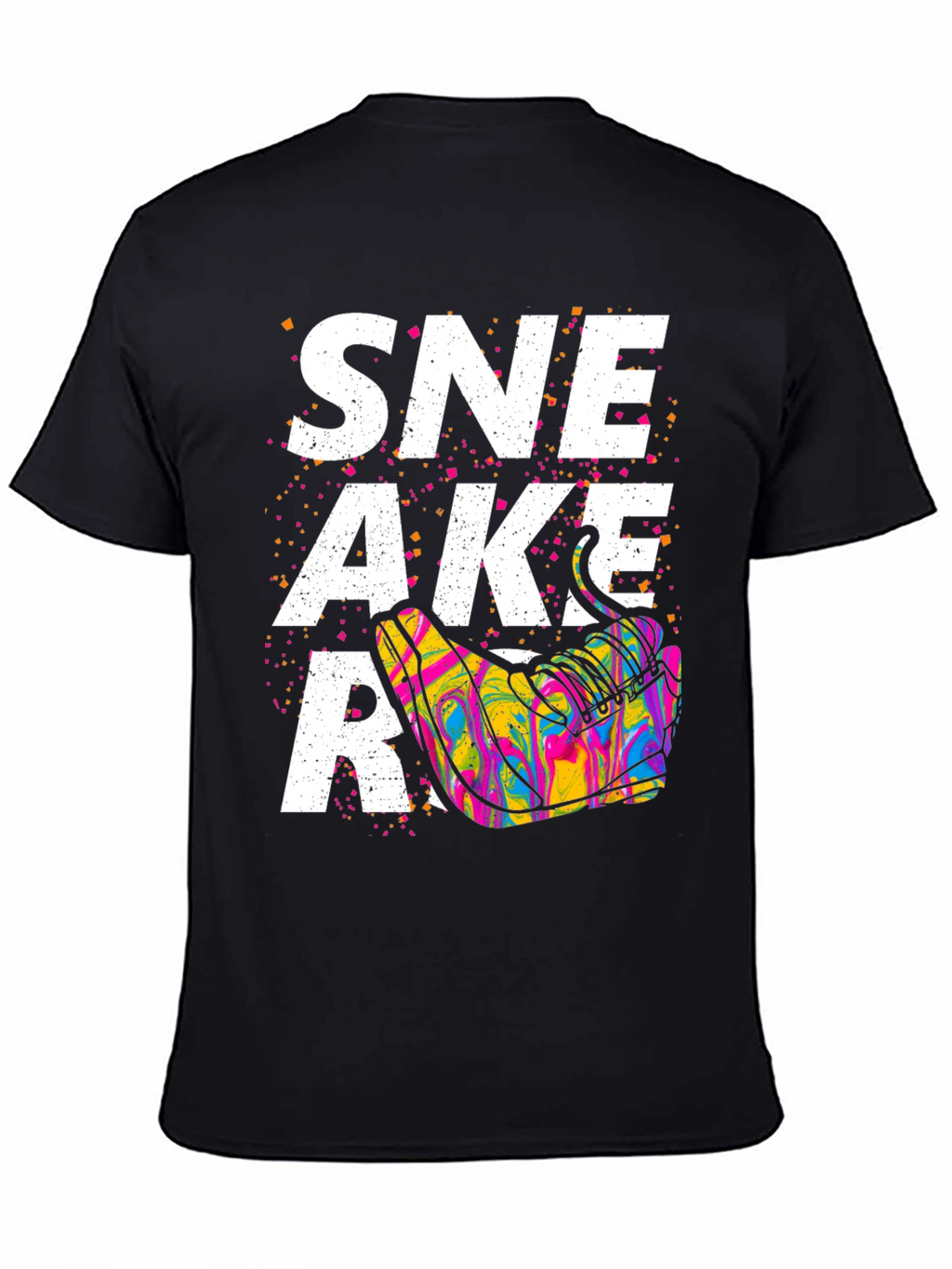 Sneaker Graphic T-Shirt - Unisex Black Tee