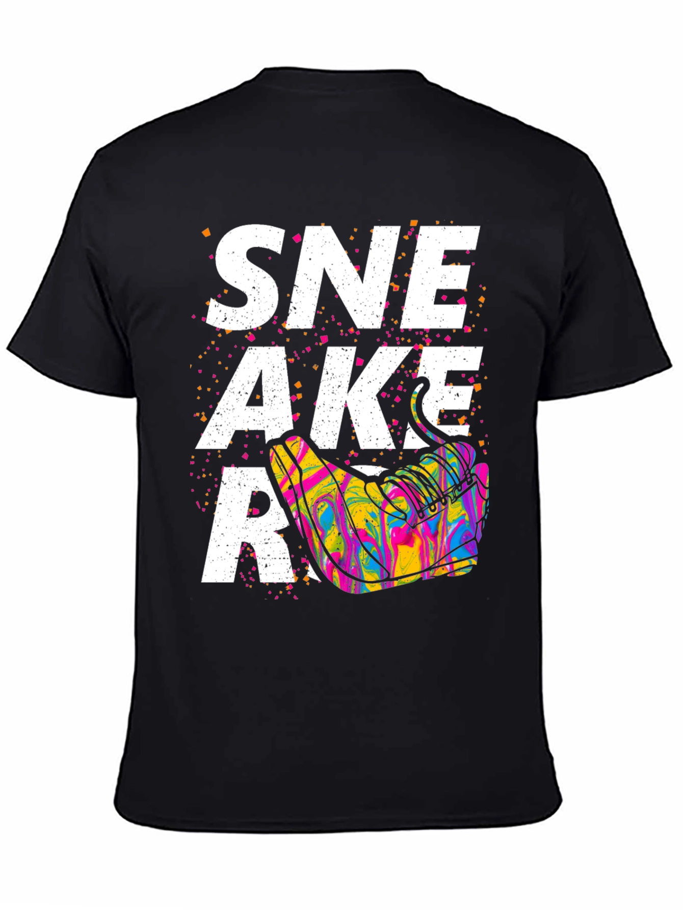 Sneaker Graphic T-Shirt - Unisex Black Tee