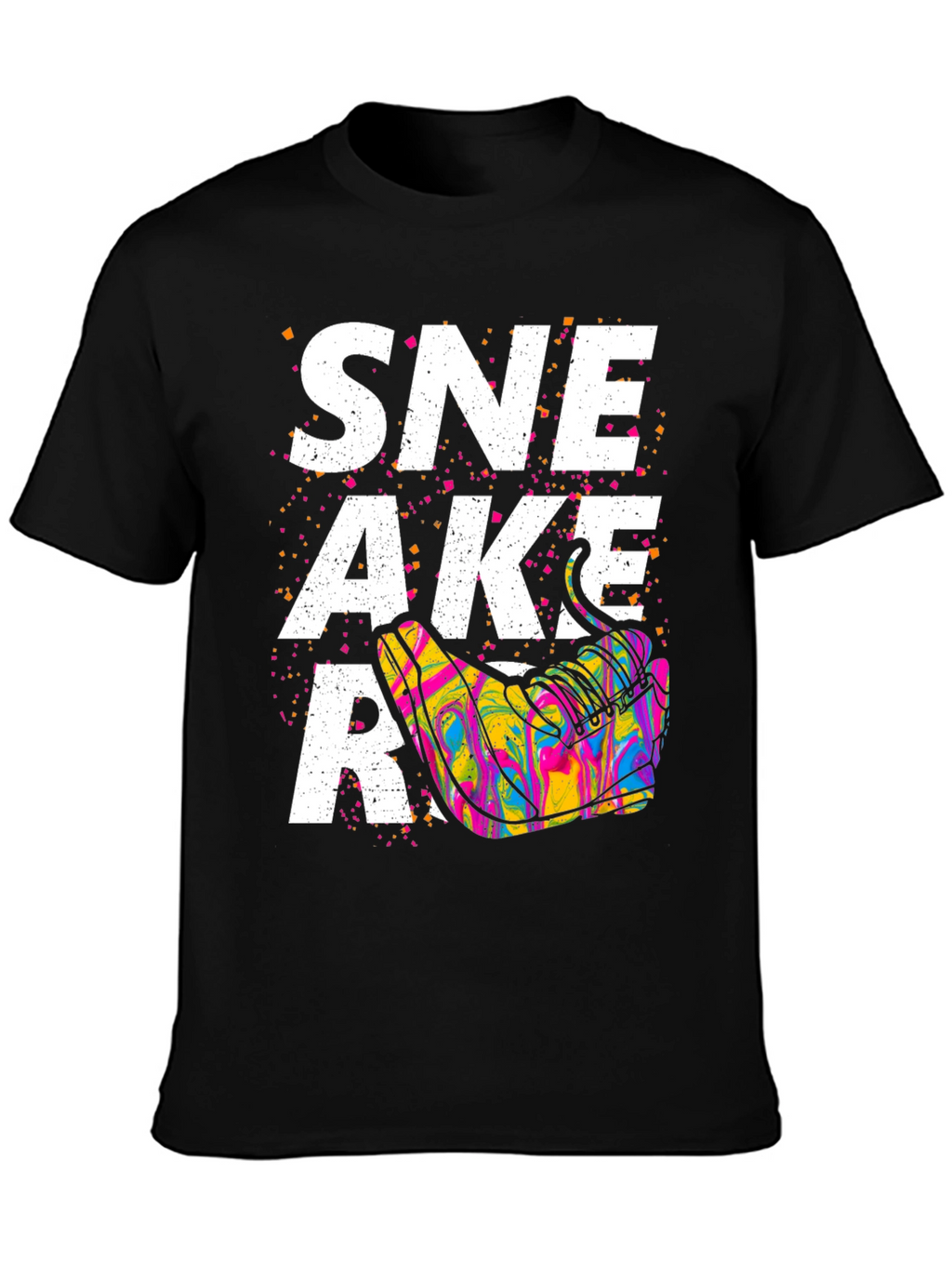 Sneaker Graphic T-Shirt - Unisex Black Tee