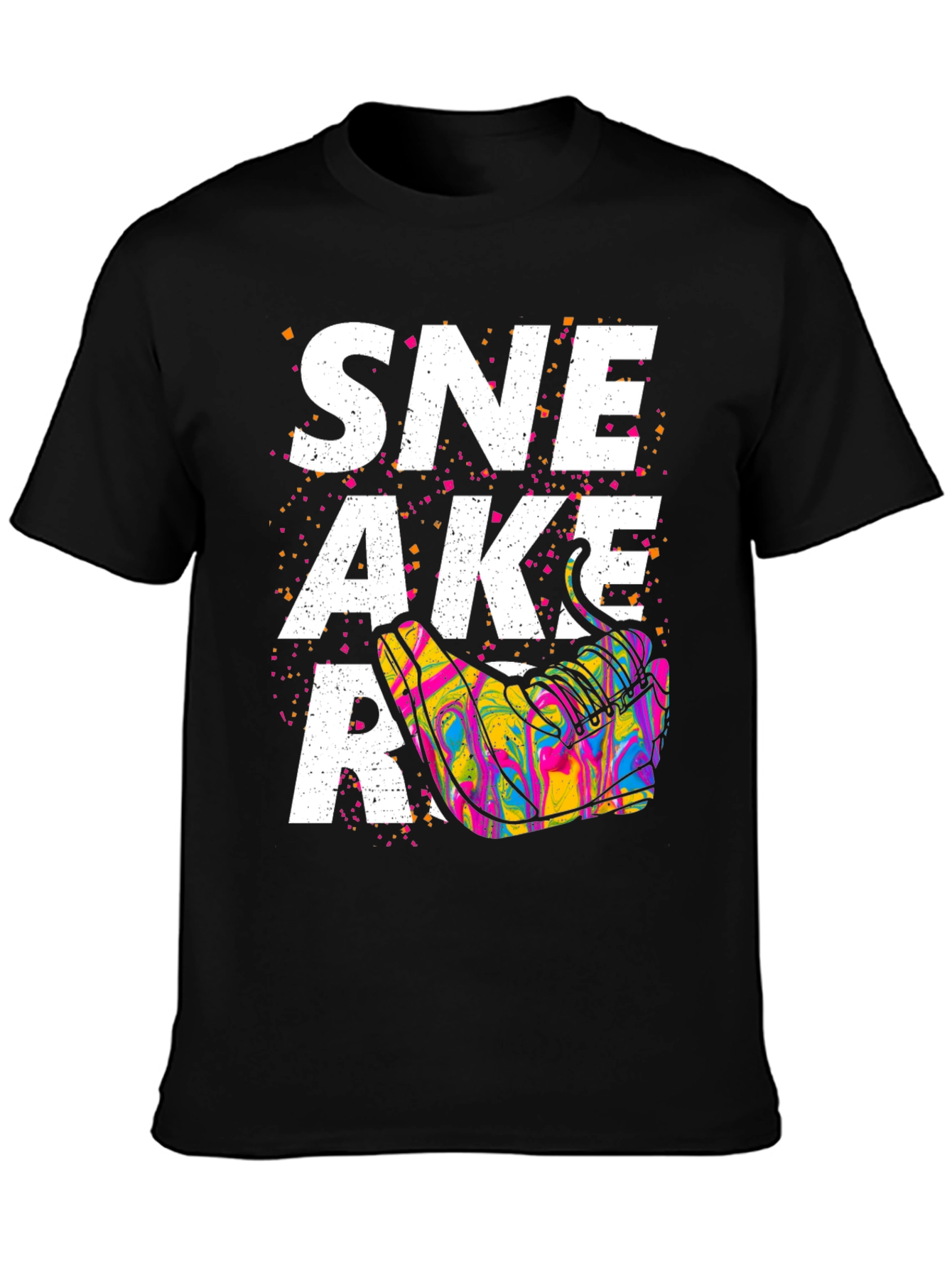 Sneaker Graphic T-Shirt - Unisex Black Tee