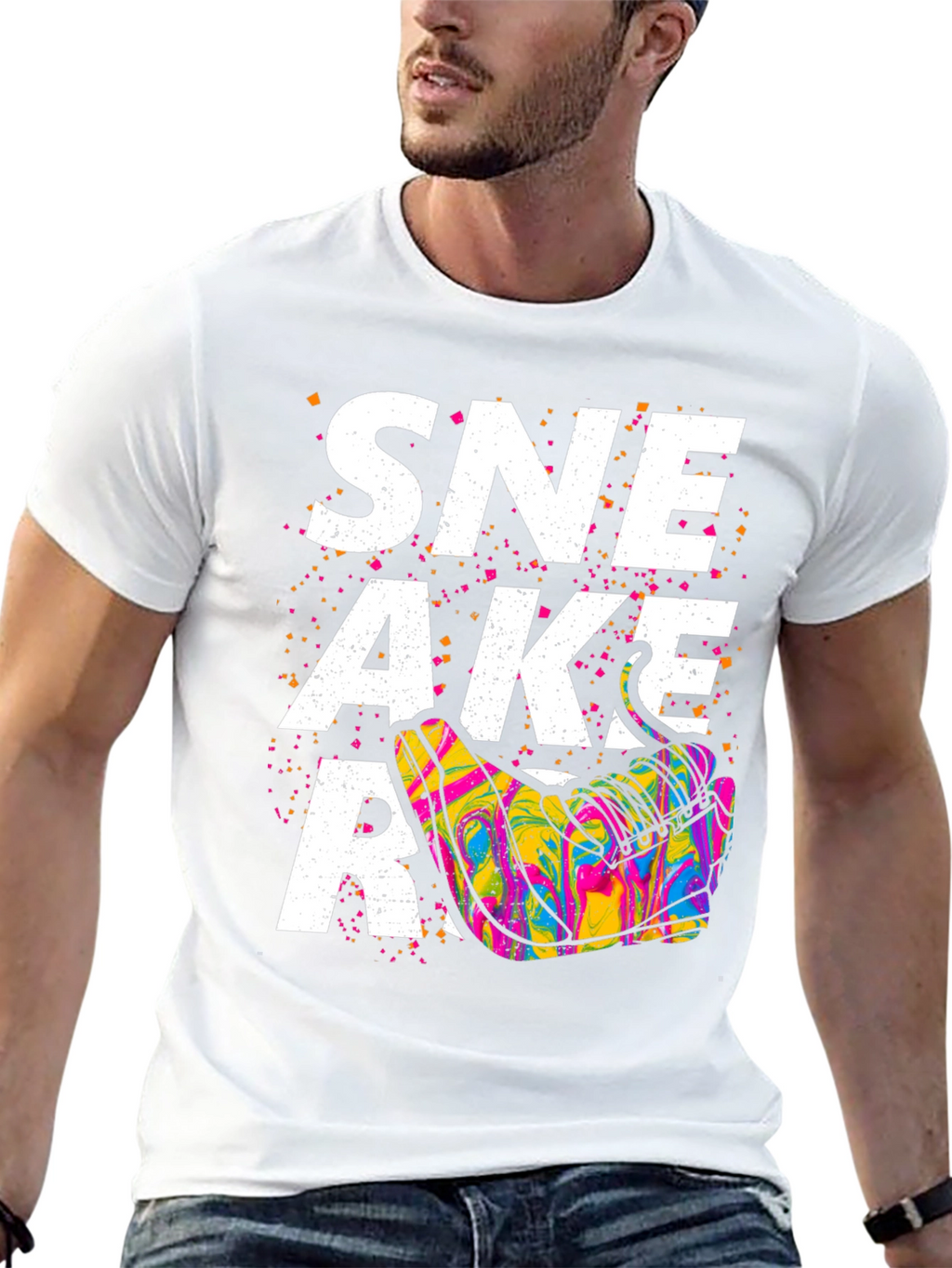 Sneaker Graphic T-Shirt - Unisex Black Tee