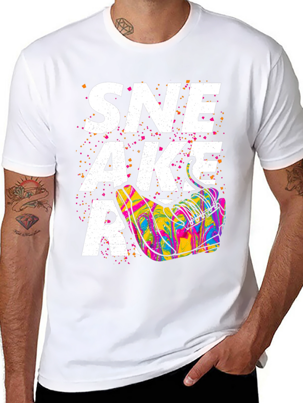 Sneaker Graphic T-Shirt - Unisex Black Tee